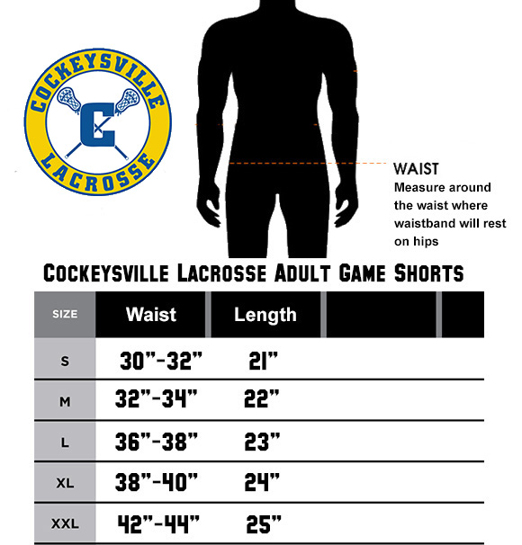 Game Sportswear Size Chart